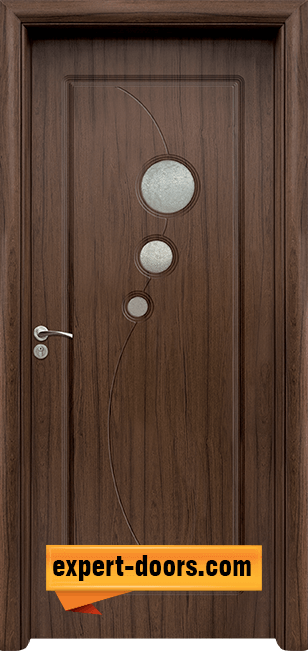 Интериорна врата модел 017, цвят Орех