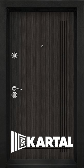 Блиндирана входна врата ТP-003 - Черна перла