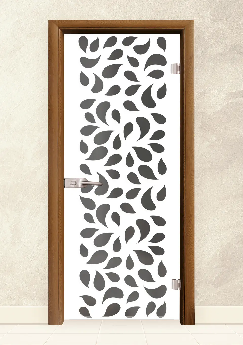 Стъклена интериорна врата Print G 13-1 Златен Дъб